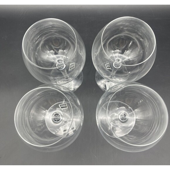 VTG MILLER ROGASKA Crystal Hand Blown Wine Water Goblets 14 oz Set of 4 MINT NEW - Picture 3 of 4